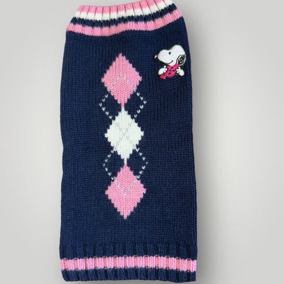 Peanuts Wool Blend Knitted Socks Calf Leg Warmers 2 Pairs Set One Size Pink Navy - Picture 4 of 11
